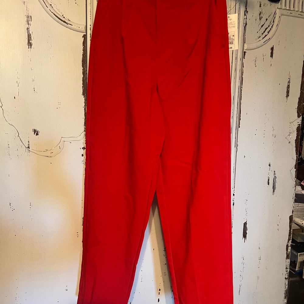 a new day Red Trousers Straight Leg - Picture 1 of 9